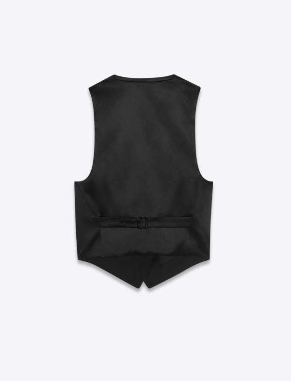 Faux-leather double-breasted blazer