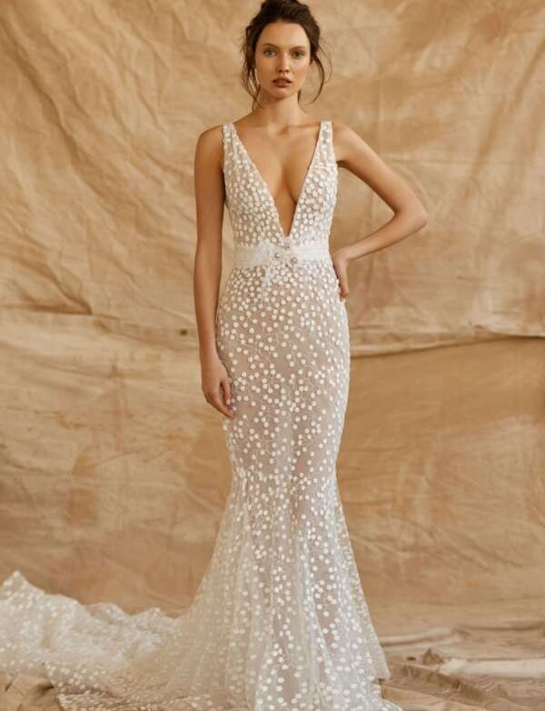 Women's V Neck Multi Color Irregular Hem Prom Dress